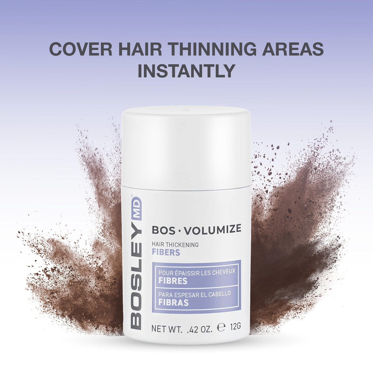 BosleyMD close-up of keratin fiber texture for natural blending benefit