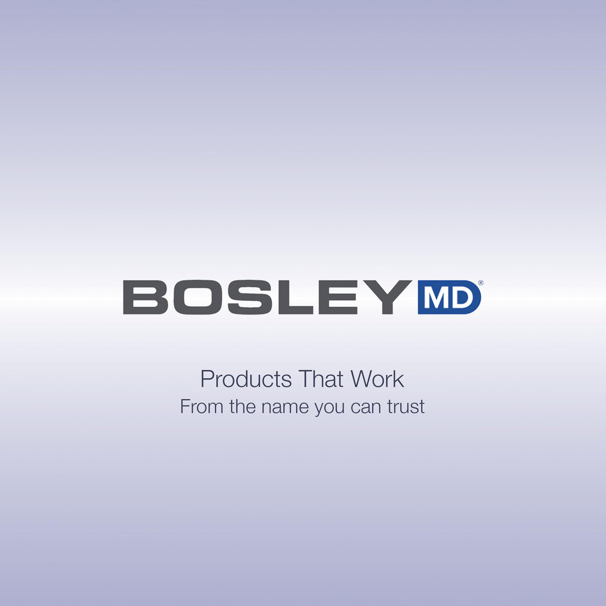 BosleyMD lifestyle shot of user confidently styling hair after application