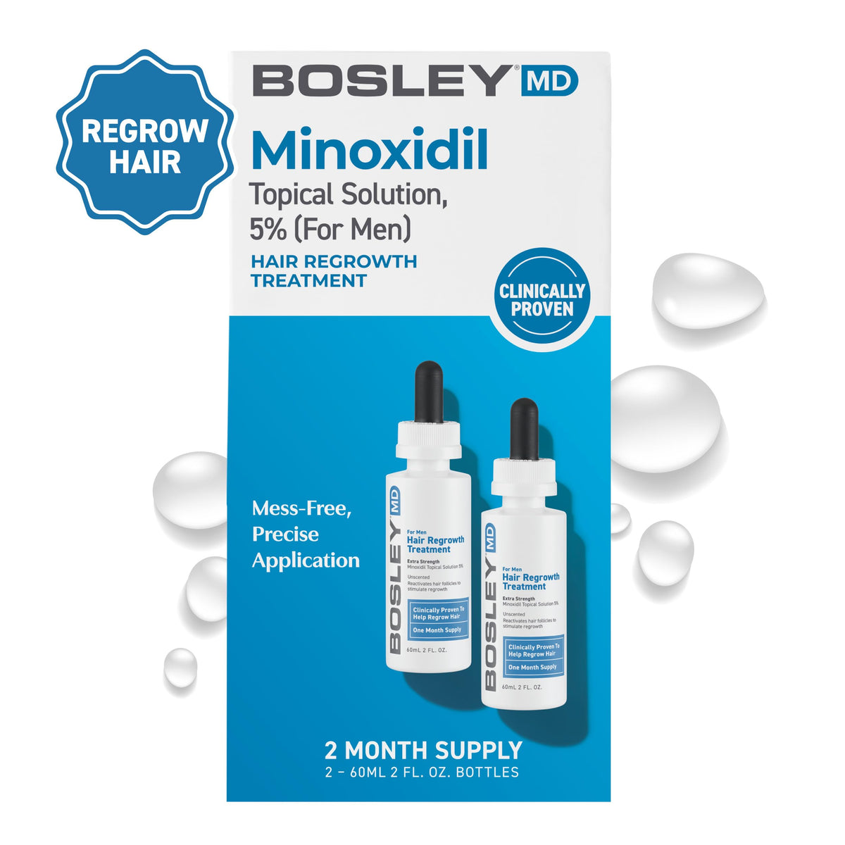 BosleyMD precision dropper close-up for accurate dosing and targeted application