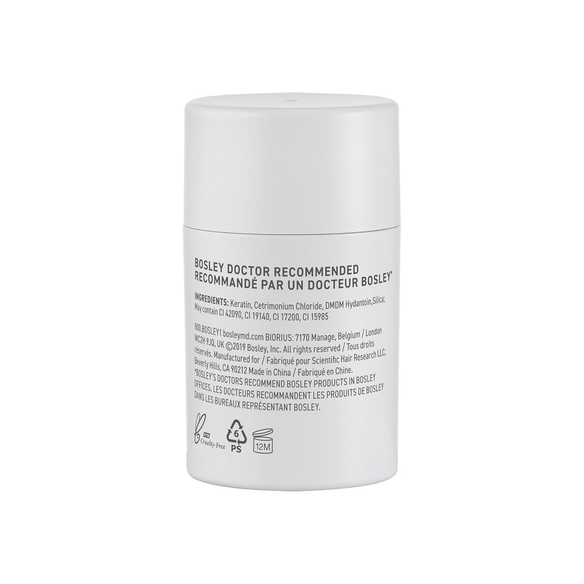 BosleyMD close-up of keratin fiber texture for natural-looking coverage