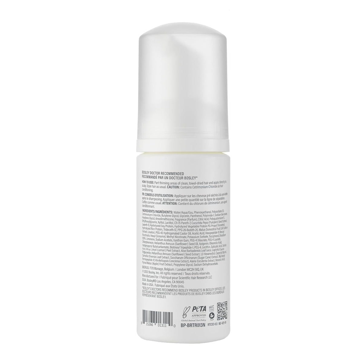 BosleyMD foam texture close-up illustrating lightweight foam and instant root lift