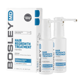 BosleyMD front packaging showing bottles and label, clear branding and product benefits