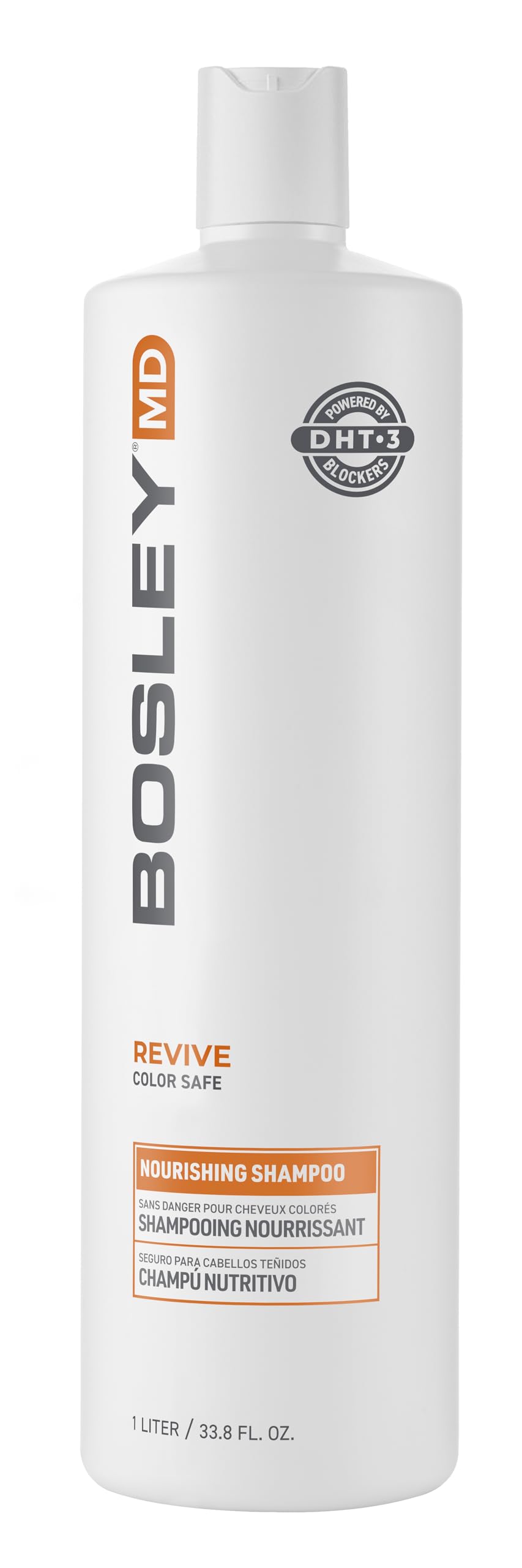BosleyMD front packaging shows bottle and label preserving color