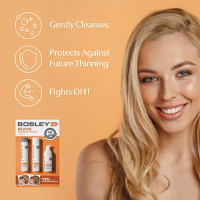 BosleyMD label ingredients and certifications emphasizing vegan and sulfate-free