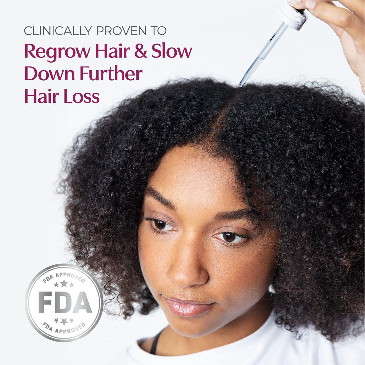 BosleyMD scalp application demo showing targeted use and convenience