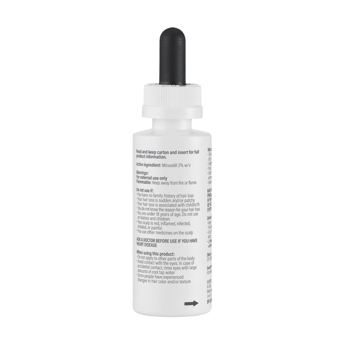 BosleyMD bottle in hand illustrating 2 fl oz size and travel-friendly supply