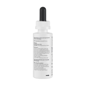 BosleyMD bottle in hand illustrating 2 fl oz size and travel-friendly supply