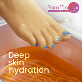 Boston Tech paraffin in use with hands dipped for moisturizing and relaxation
