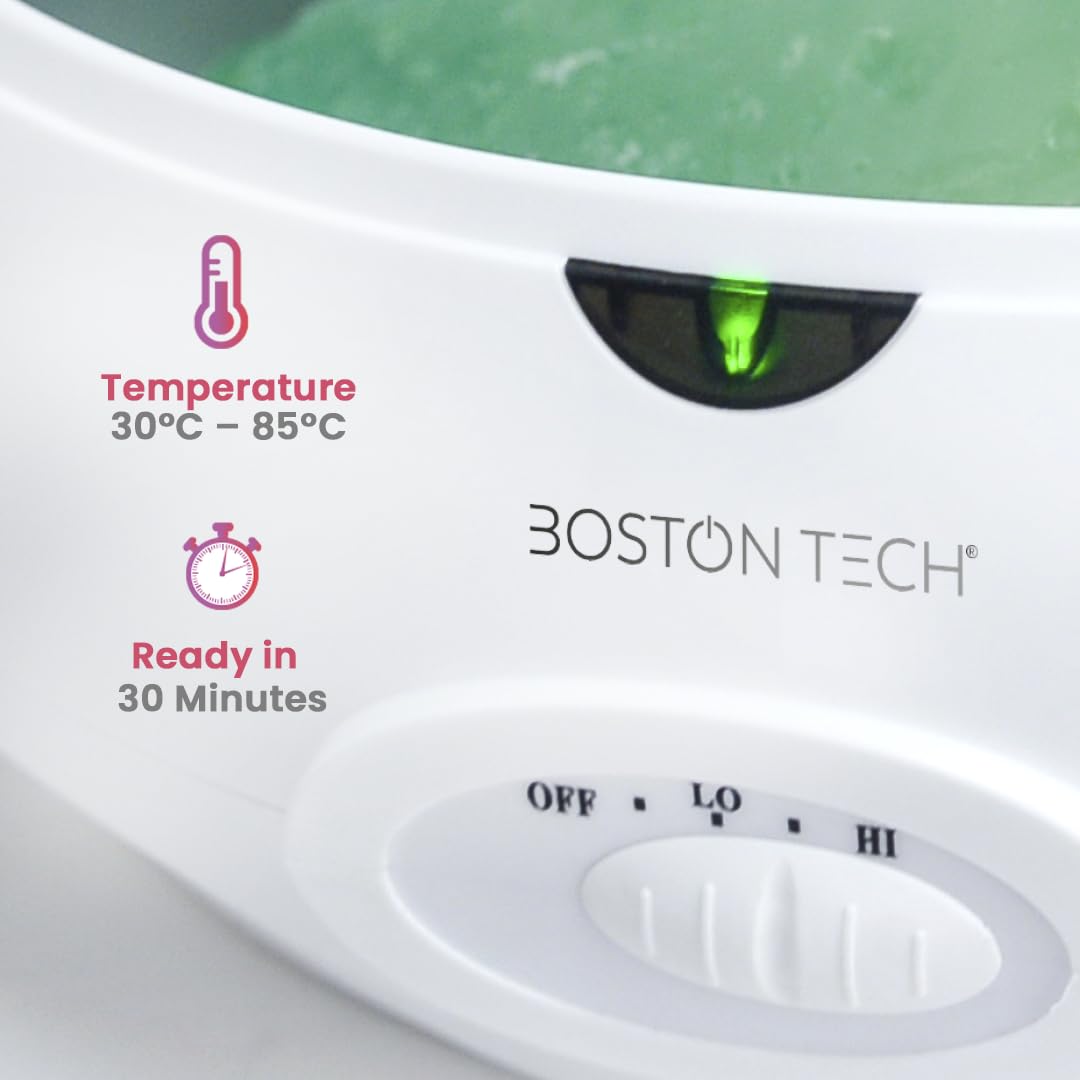 Boston Tech size comparison with foot to show 3L capacity and comfortable fit