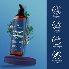 Botanic Hearth oil being applied to scalp to nourish roots