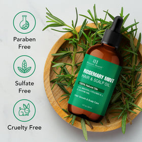 Botanic Hearth scalp massage application demonstrating circulation boost