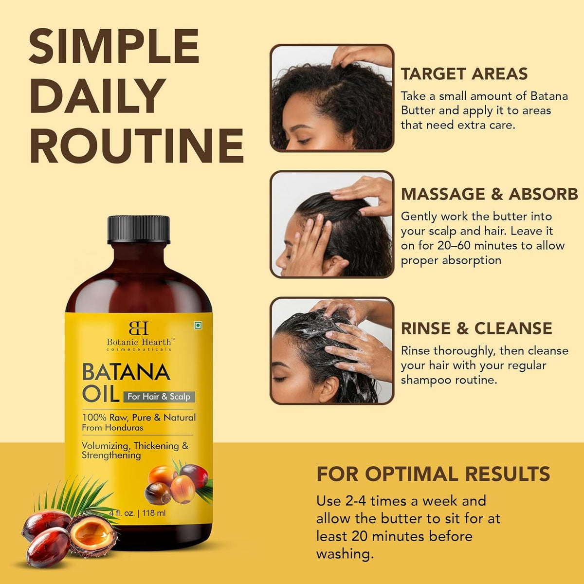 Using Botanic Hearth oil on hair ends to reduce frizz and add shine