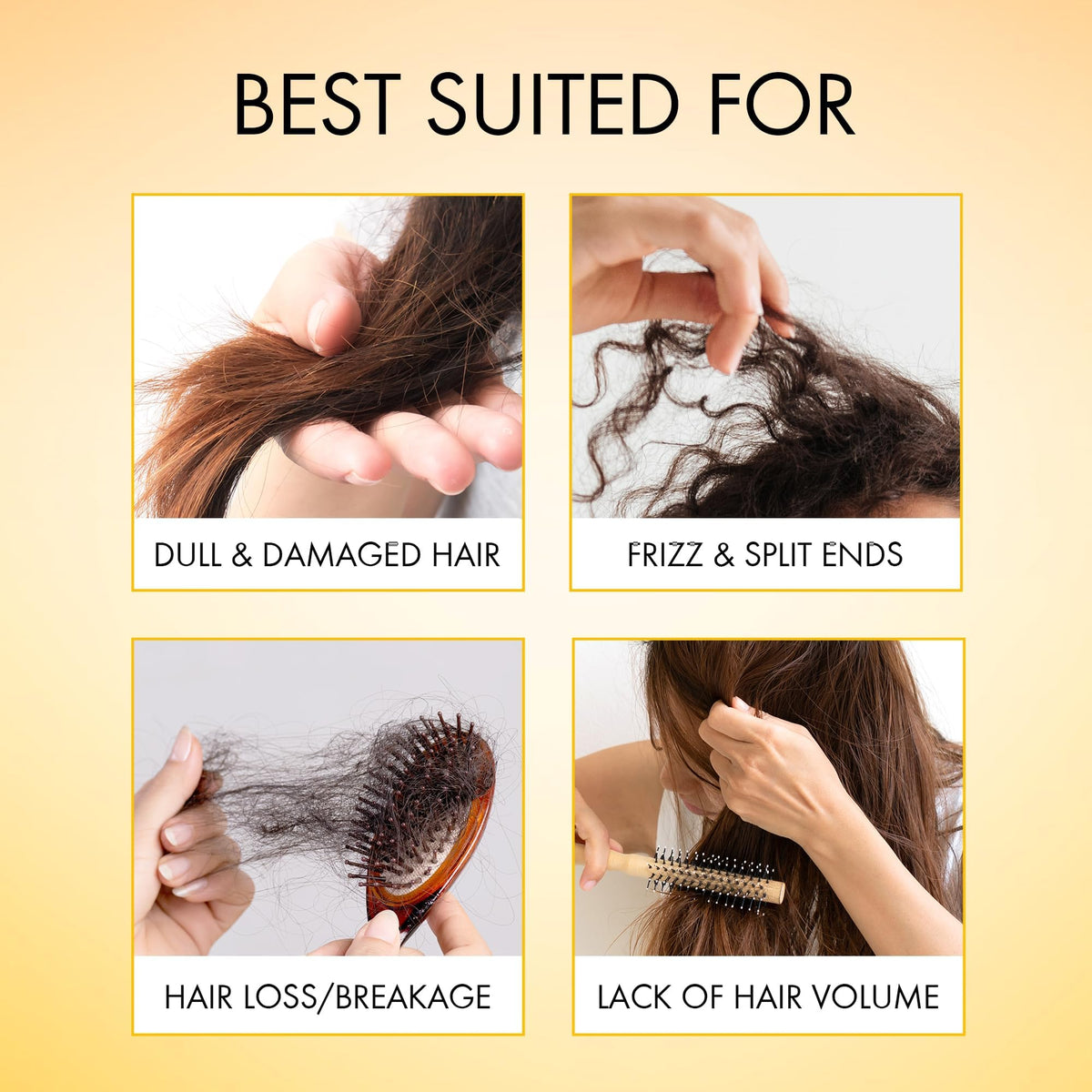 Applying Botanic Hearth oil to hair ends for smoothing and split end care