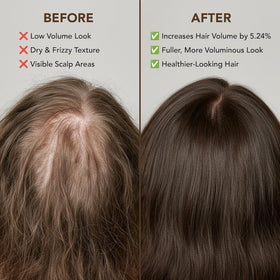 Applying Botanic Hearth oil to scalp to demonstrate improved hydration and comfort