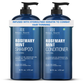Botanic Hearth close-up label showing rosemary mint formula and clarity
