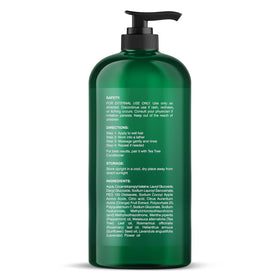 Botanic Hearth bottle held in hand to show 16 fl oz scale