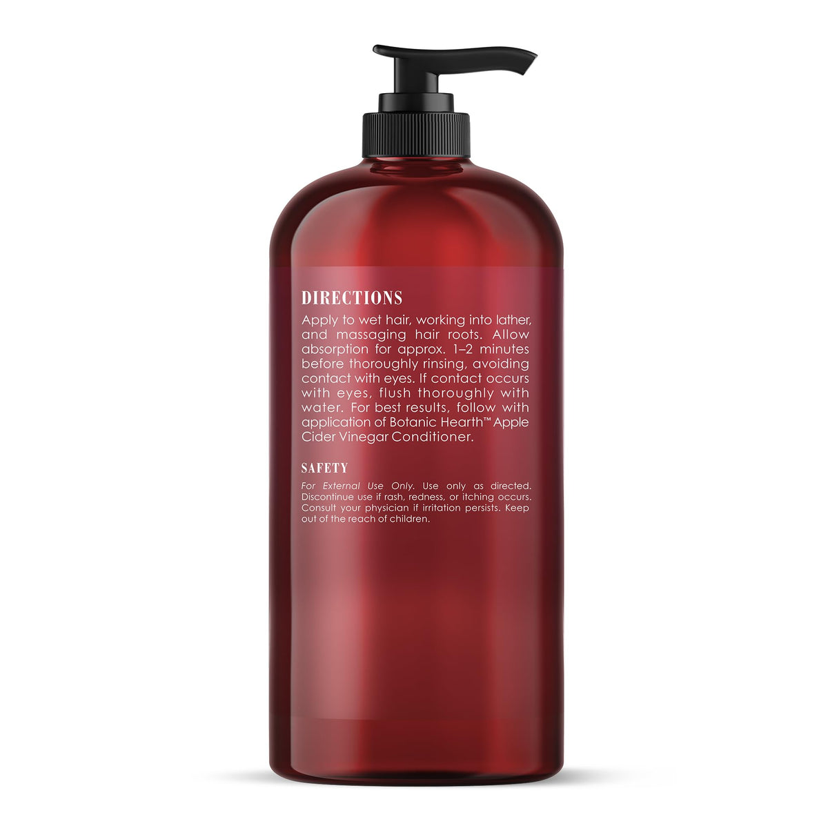 Botanic Hearth bottle on shower shelf illustrating daily use convenience