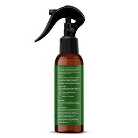 Botanic Hearth bottle on bathroom shelf suggesting daily routine convenience