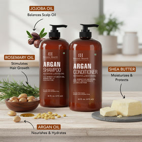 Botanic Hearth bottles styled in bathroom suggesting everyday use