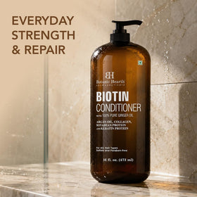 Botanic Hearth conditioner texture close-up showing creamy moisturizing formula