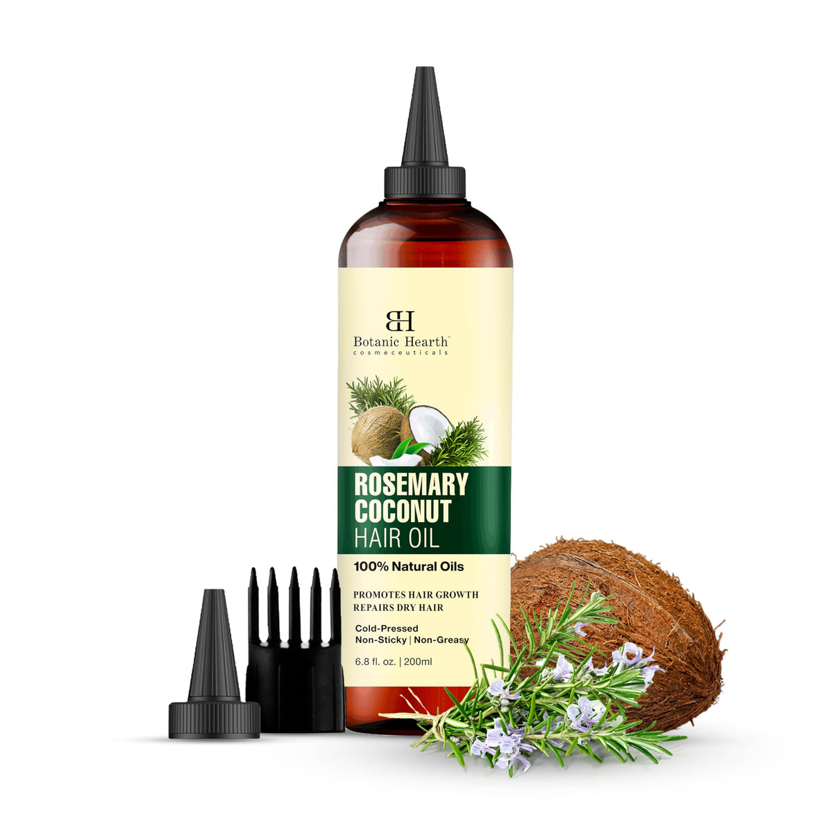Botanic Hearth front packaging showing rosemary biotin oil benefits