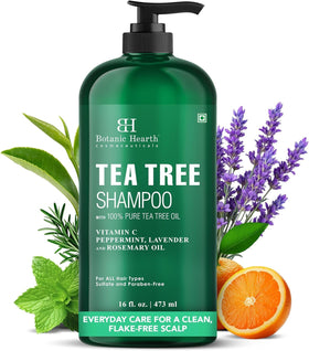 Botanic Hearth front bottle showing shampoo and calming benefits