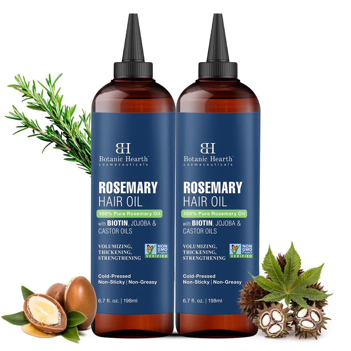 Botanic Hearth before and after hair showing improved manageability
