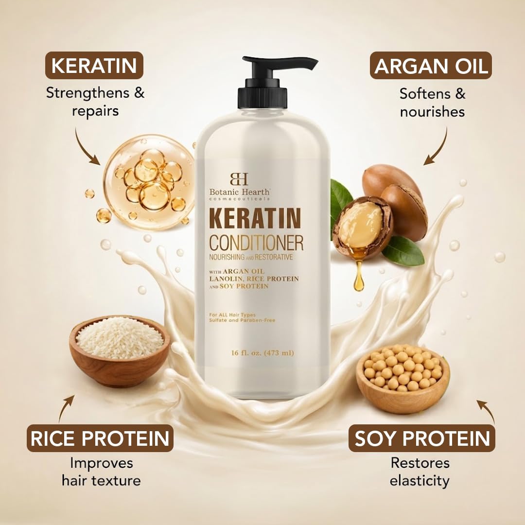 Botanic Hearth conditioner being applied in shower for frizz control