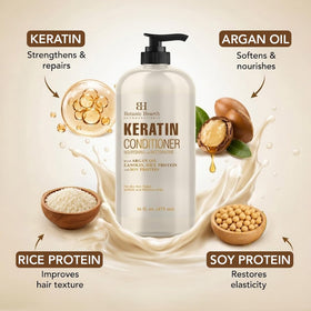 Botanic Hearth conditioner being applied in shower for frizz control