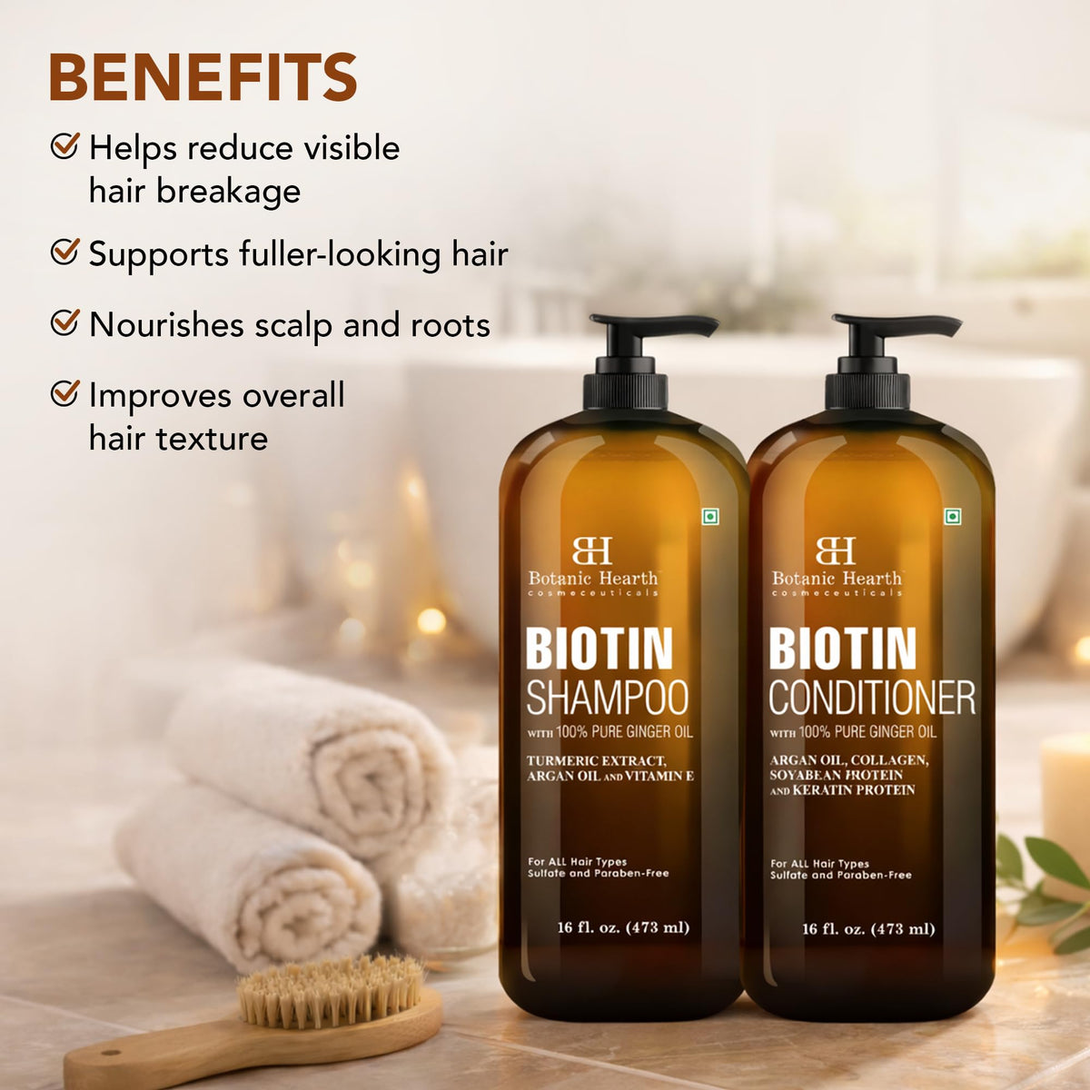 Botanic Hearth label close-up highlighting ingredients list and clean formulation benefit