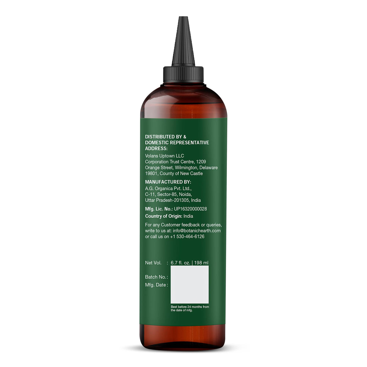 Botanic Hearth bottle on bathroom shelf conveying daily-use convenience and routine