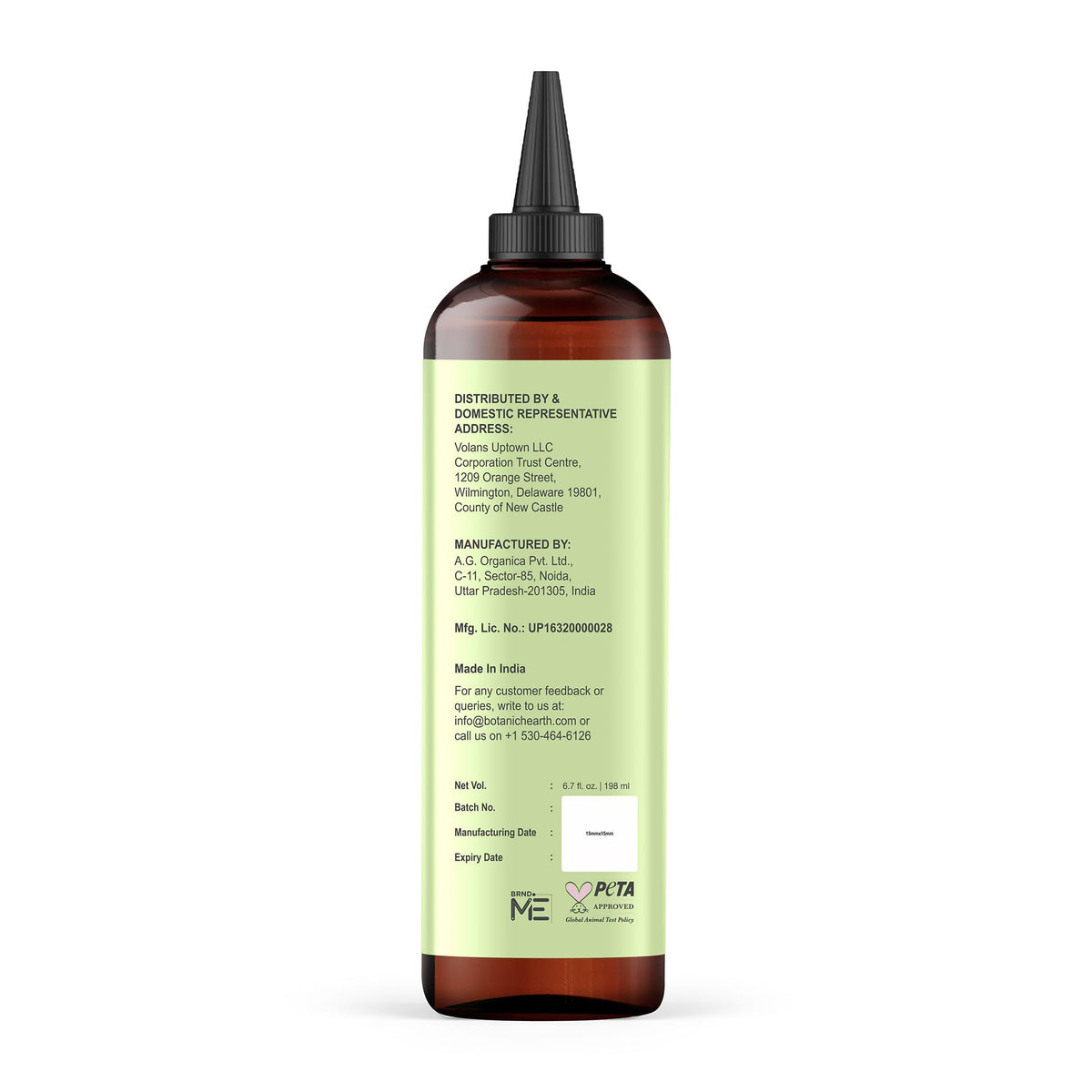 Botanic Hearth bottle on bathroom shelf in lifestyle scene for daily routine appeal