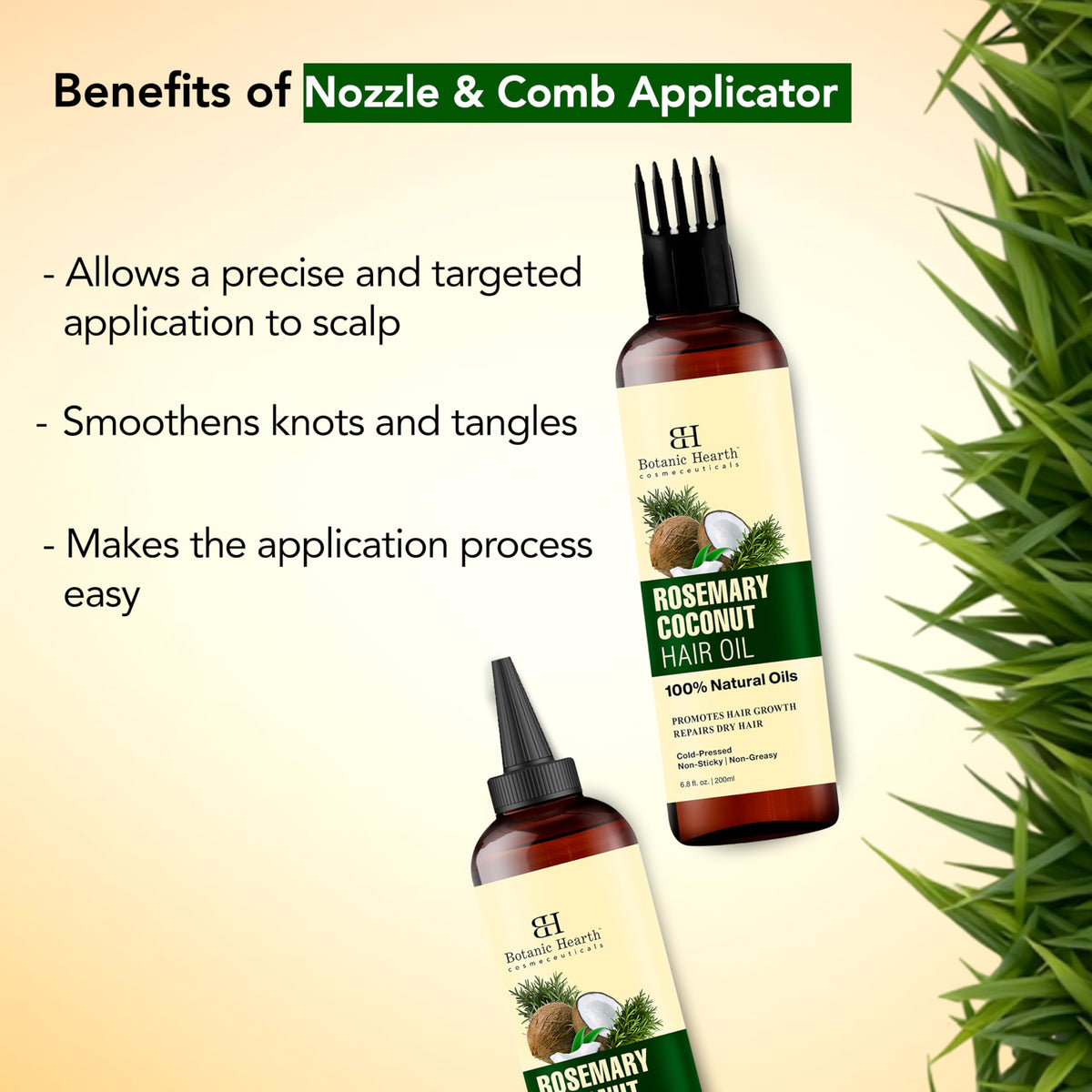 Botanic Hearth oil texture on palm demonstrating lightweight absorption