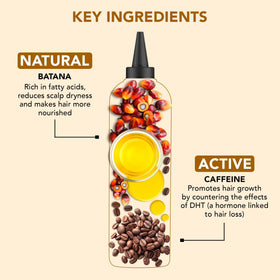 Botanic Hearth oil texture on hand illustrating lightweight, nourishing consistency
