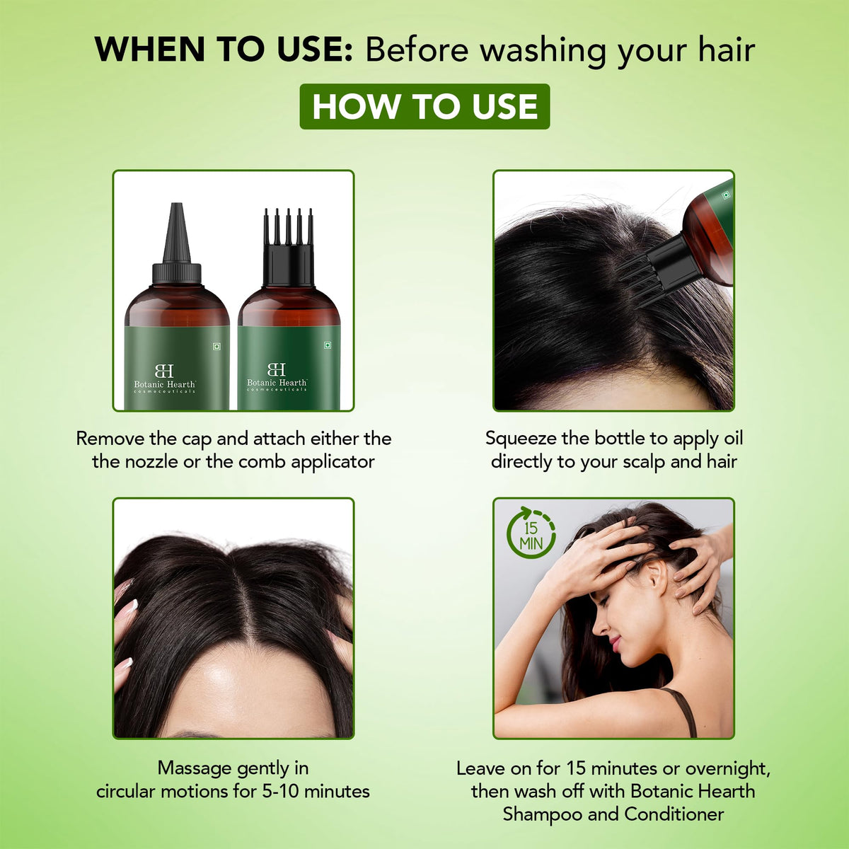 Botanic Hearth oil texture close-up drop illustrating lightweight, non-greasy absorption