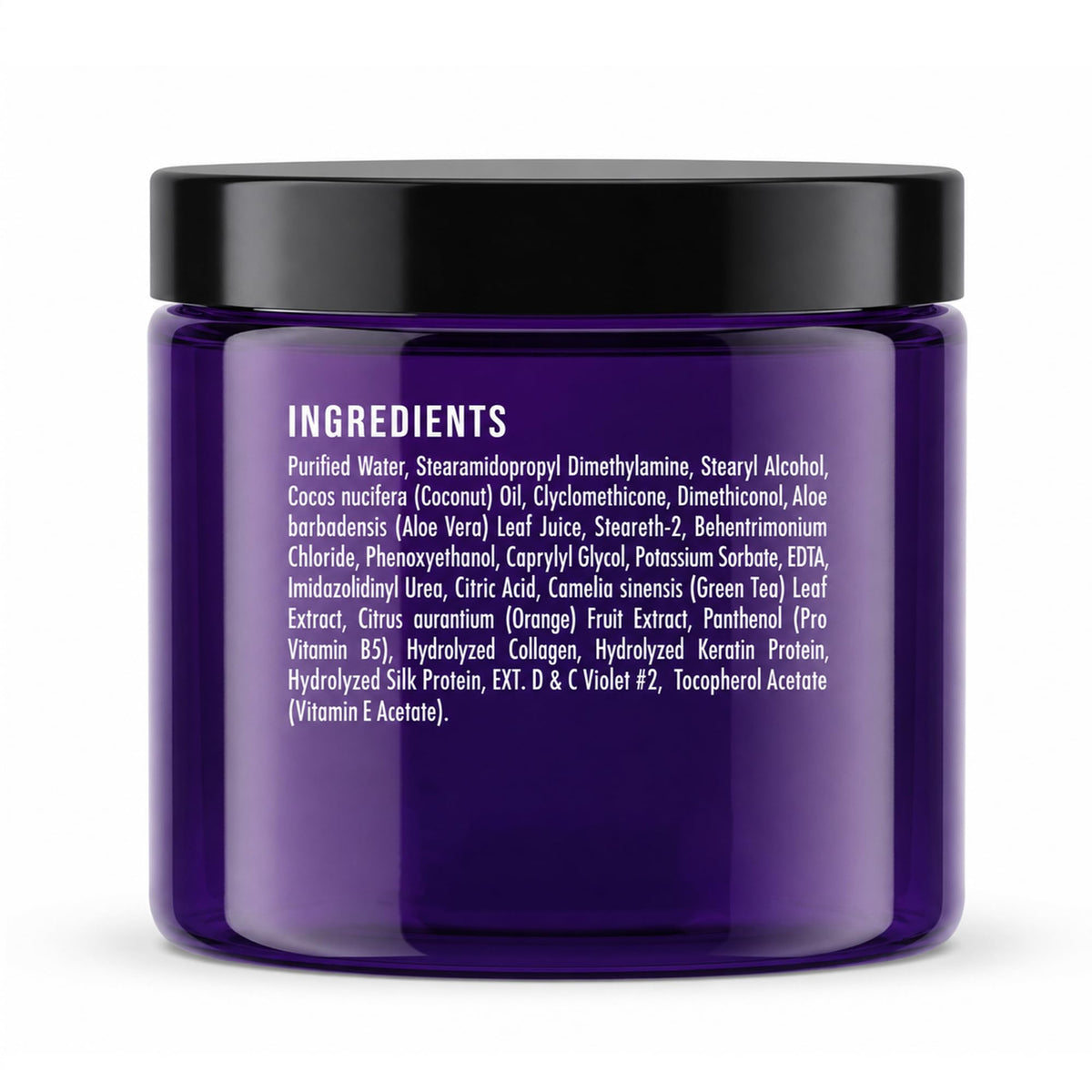 Botanic Hearth jar on bathroom shelf suggesting everyday haircare routine