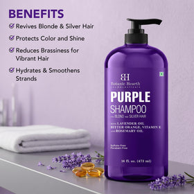 Botanic Hearth 16 oz bottle in hand highlighting size and value benefit