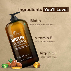 Hand holding Botanic Hearth shampoo lathering hair showing cleansing benefit