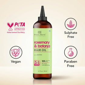 Botanic Hearth held in hand for size comparison, convenient 6.7 fl oz travel-friendly
