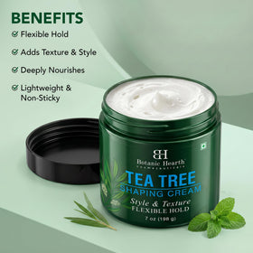 Botanic Hearth cream texture close-up showing smooth consistency for easy styling