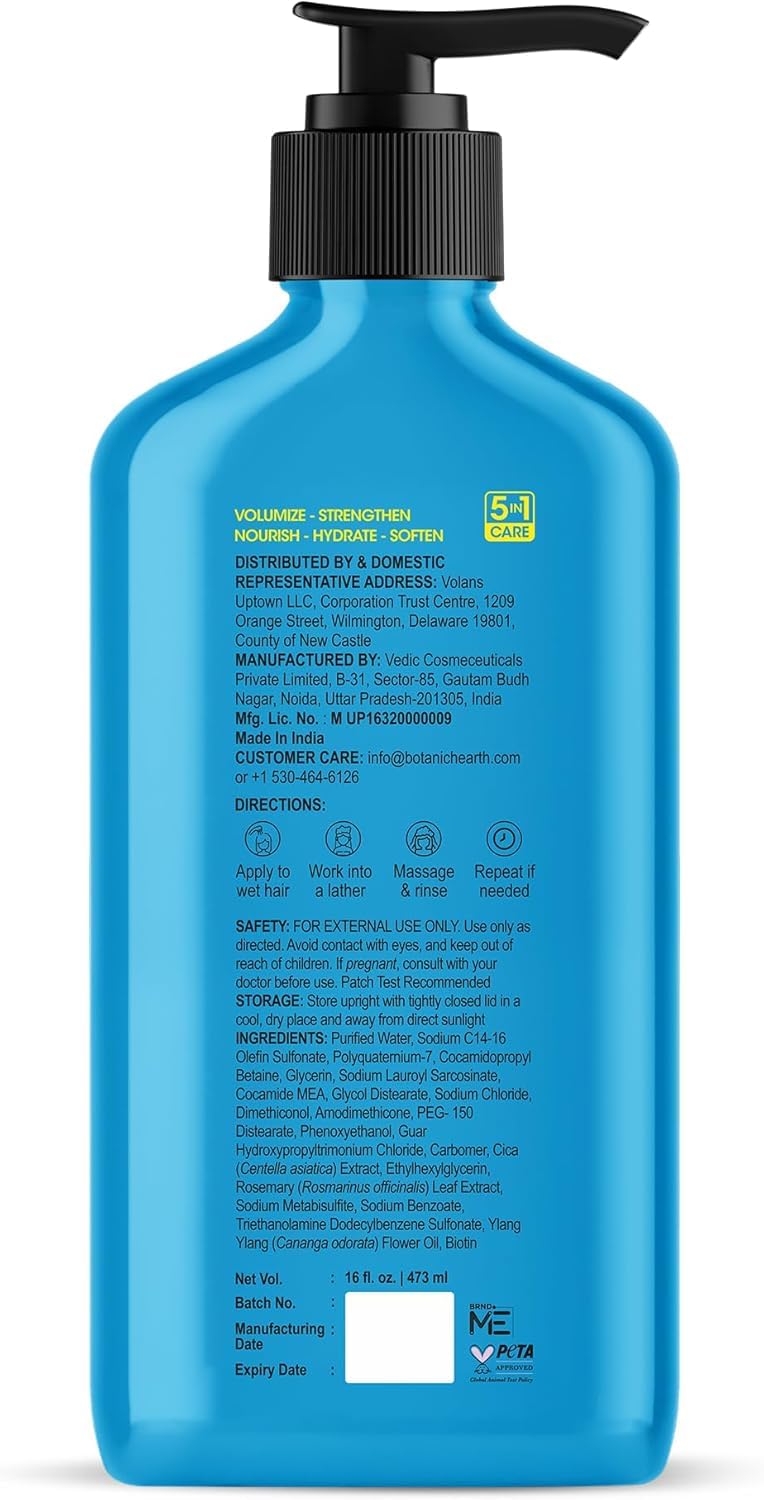 Botanic Hearth shampoo lather texture demonstrating gentle foam