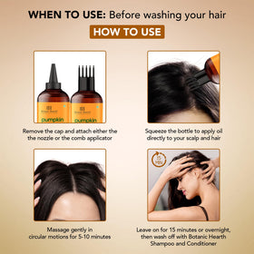 Botanic Hearth scalp massage application demonstrating improved hydration