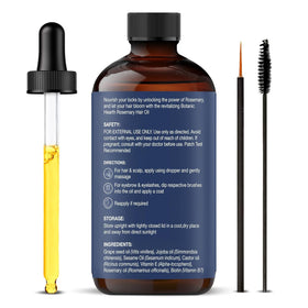 Botanic Hearth being applied to scalp to illustrate targeted root application benefits