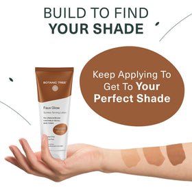 Botanic Tree being smoothed on leg for streak-free body color