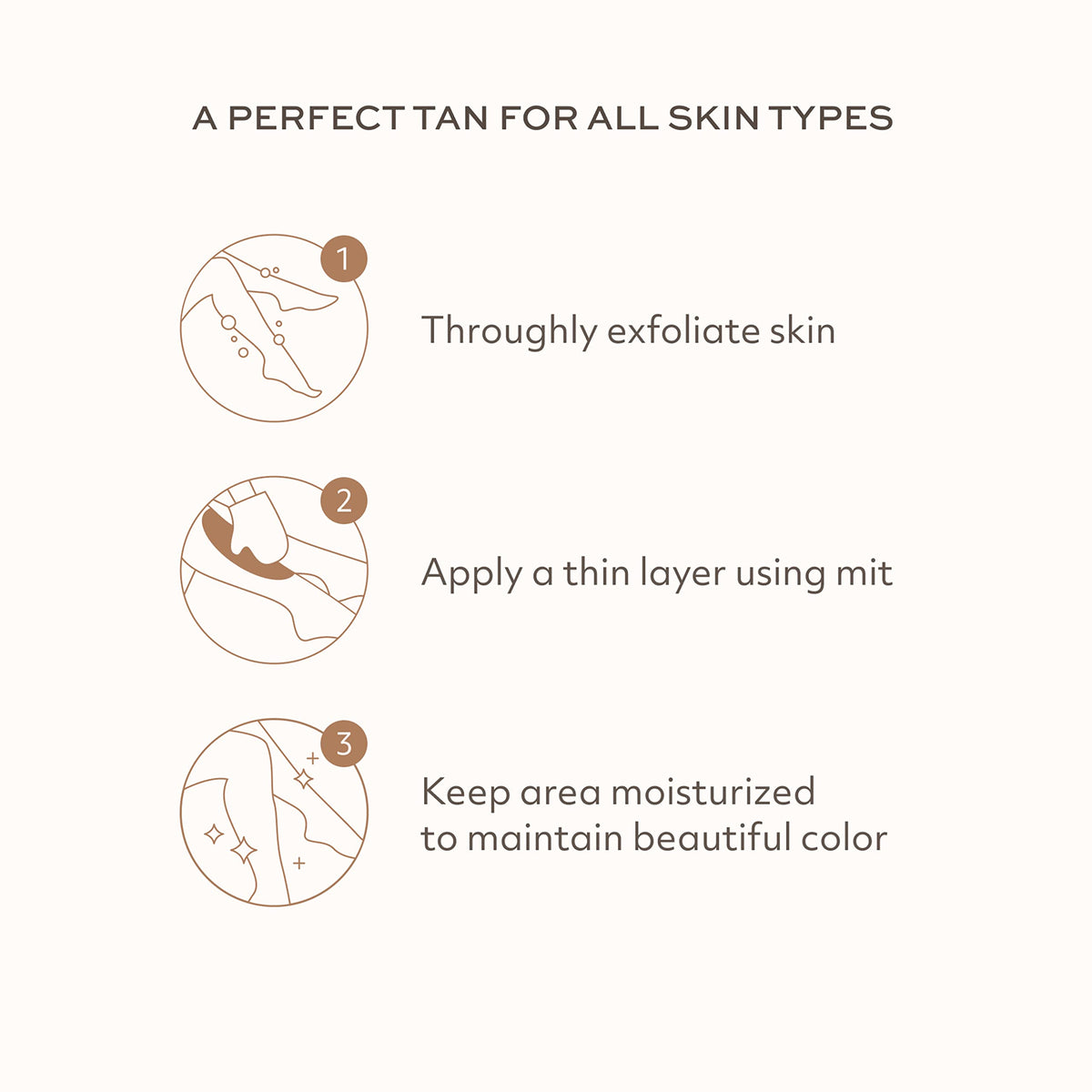 Botanic Tree before and after swatches illustrating gradual, realistic tan