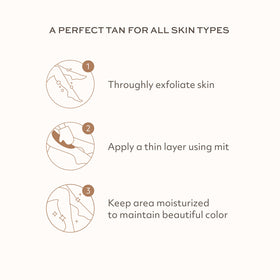Botanic Tree before and after swatches illustrating gradual, realistic tan