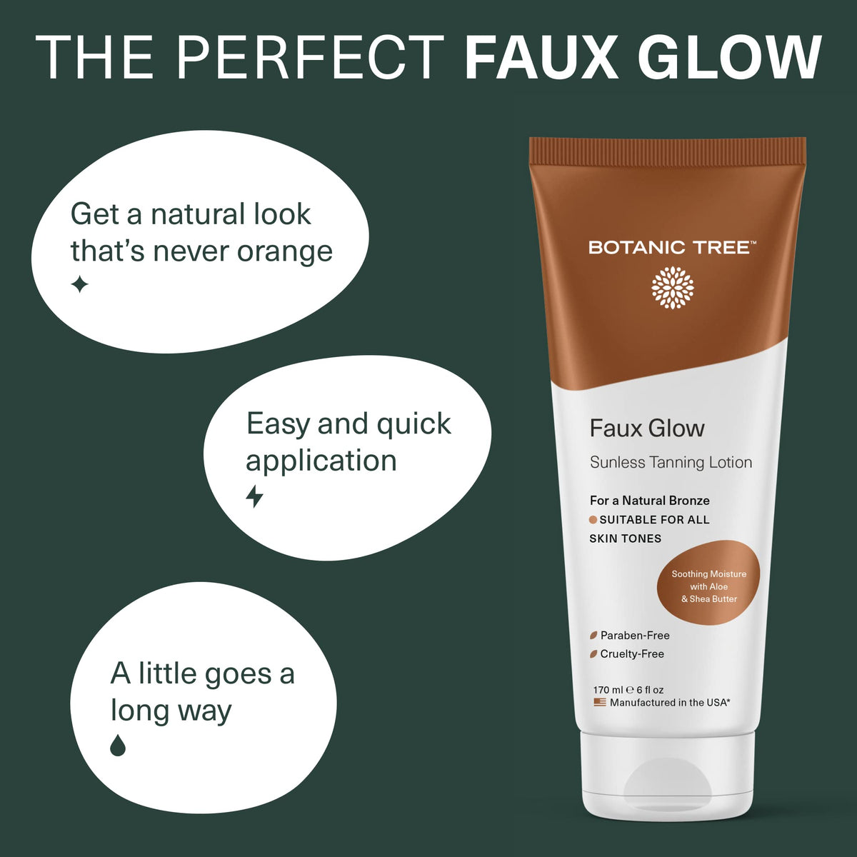 Botanic Tree close-up lotion texture highlighting fast absorption and hydration