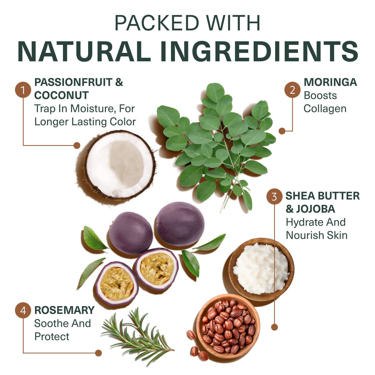 Botanic Tree ingredients label showing organic extracts and shea butter benefits