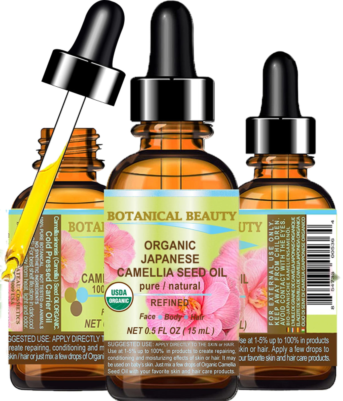 Botanical Beauty front bottle view showing compact packaging and premium finish