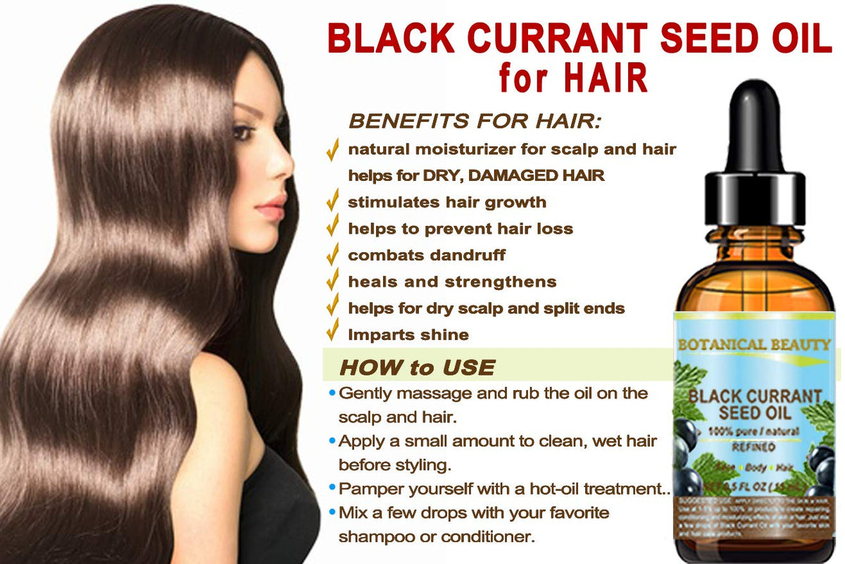 Botanical Beauty treating hair with oil to show shine and reduced frizz benefit